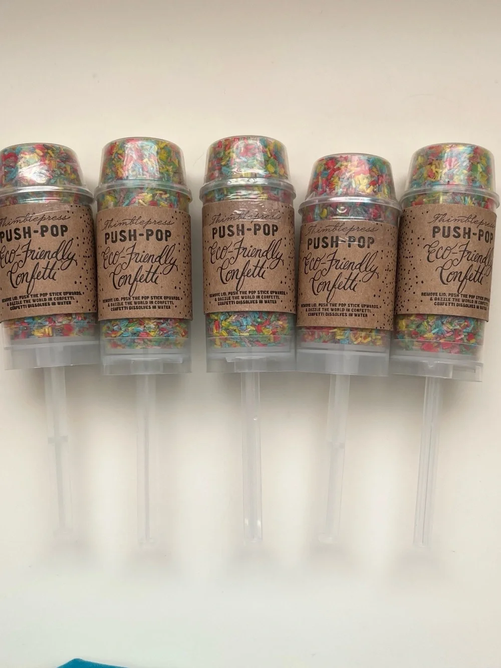Push-pop confetti celebration birthday wedding graduation eco friendly baby